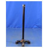 Rustic Metal Pipe Paper Towel Holder Stand