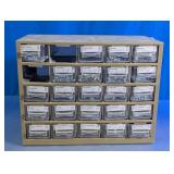 Hardware Organizer Cabinet with Fasteners