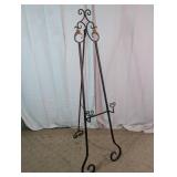 Wrought Iron Scrollwork Floor Easel