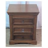 Pier 1 Imports 3-Drawer Wooden Nightstand