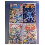 DC Blue Devil, Blue Beetle & Atlas Comic Books
