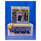 HO Scale Tunnel Portal & High Truss Bridge