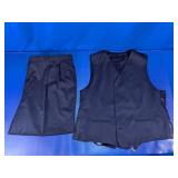 Men's Black Suit Vest & Dress Pants Set