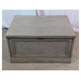 Home Meridian Grey Single-Drawer Cabinet Side