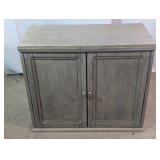 Home Meridian Gray 2-Door Accent Cabinet