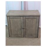 Home Meridian Gray 2-Door Accent Cabinet