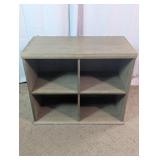 Home Meridian Grey Wood 4-Cube Storage Cabinet