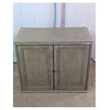 Home Meridian Grey 2-Door Accent Cabinet