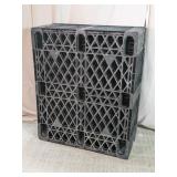 Uline Black Plastic Pallet Stack Lot