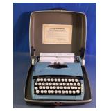 Vintage Sears Citation Blue Portable Typewriter