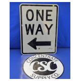 Traffic & CSC Metal Sign Lot