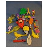 Vintage Novelty Plastic Toys & Trinkets Bulk Lot