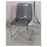 Modern Smoked Acrylic Cantilever Chair