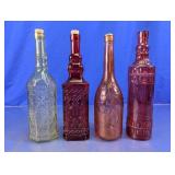 Decorative Glass Bottle Assortment