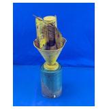 Vintage Metal Oil Funnel & Filter Strainer