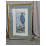 Judith Hall "Nesting Herons" Signed Print Art