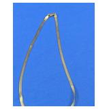 16" Sterling Silver Herringbone Necklace