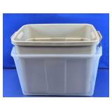 Sterilite 66 Qt & Rubbermaid Roughneck Tote Set