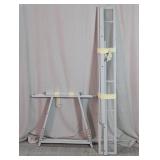 White Metal Bench Racks