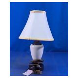 Vintage White Ceramic Touch Accent Table Lamp
