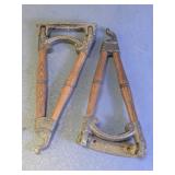 Cast Iron & Wood Buggy Hame Brackets
