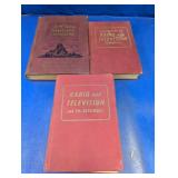Vintage Radio, Television & Accounting Books Set