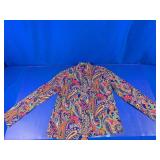 Vera Bradley XL Paisley Long Sleeve Pajama Top