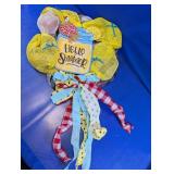 Summer Lemon Mesh Wreath