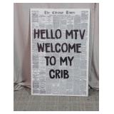 Chicago Times MTV Crib Canvas Wall Art