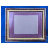Vintage Gold & Patterned Matted Picture Frame