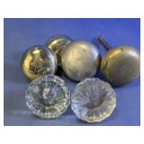 Decorative Clear & Gold Tone Cabinet Knobs