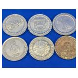 Assorted Casino Gaming Tokens
