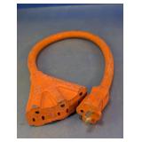Orange 3-Outlet Extension Cord