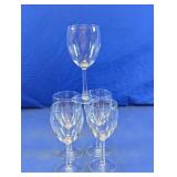 Clear Stemmed Wine Glasses Set