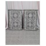 Ornate Distressed Scrollwork Wall Panels