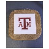 Texas A&M Rope Border Decorative Wall Plaque