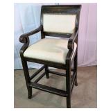 Upholstered Wooden Bar Stool w/ Nailhead Trim