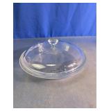 Clear Glass Serving Dish With Dome Lid