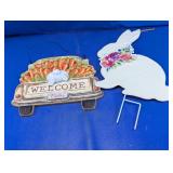 Easter Bunny Welcome Yard Signs