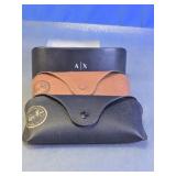 Assorted Ray-Ban & Armani Exchange Eyewear Cases
