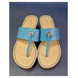 Liz Claiborne Turquoise Wedge Sandals