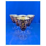 Amici Tortoiseshell Wine Goblets Set