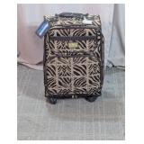 Anne Klein Zebra Print Rolling Suitcase