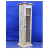 Floral Wooden Bathroom Storage Cabinet