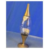 Vintage Old Forester Gold-Tone Glass Decanter