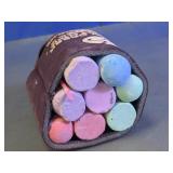 Assorted Sidewalk Chalk in Foam Can Holder