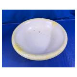 Vtg Wash Basin Yellow Relief Rim Bowl