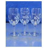 Sister Creek Vineyards 25th Anniversary Wine Glass