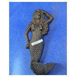Cast Iron Mermaid Wall Hook Hanger