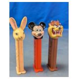 PEZ Easter Bunny, Mickey Mouse & Taz Dispensers